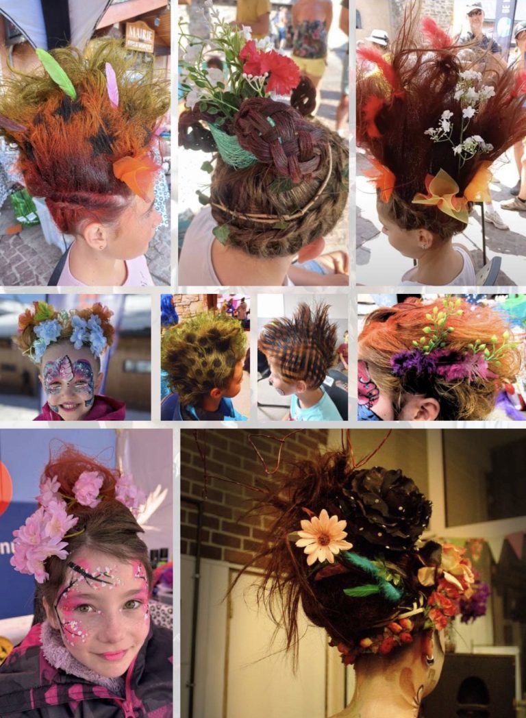 Coiffure excentrique